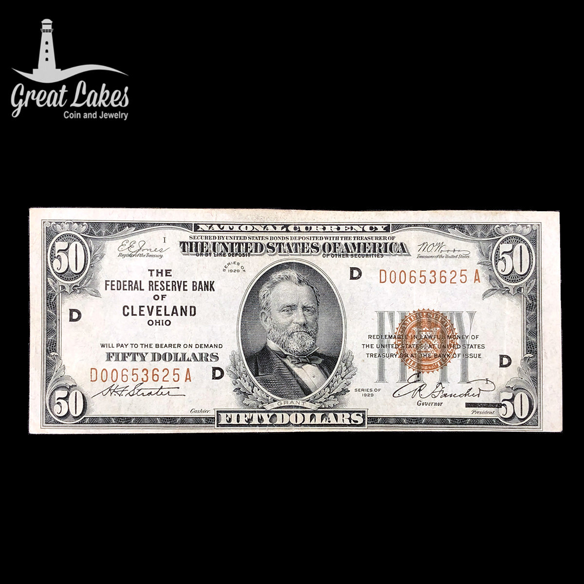 Fr. 1880-D 1929 $50 Federal Reserve Bank Note (VF)
