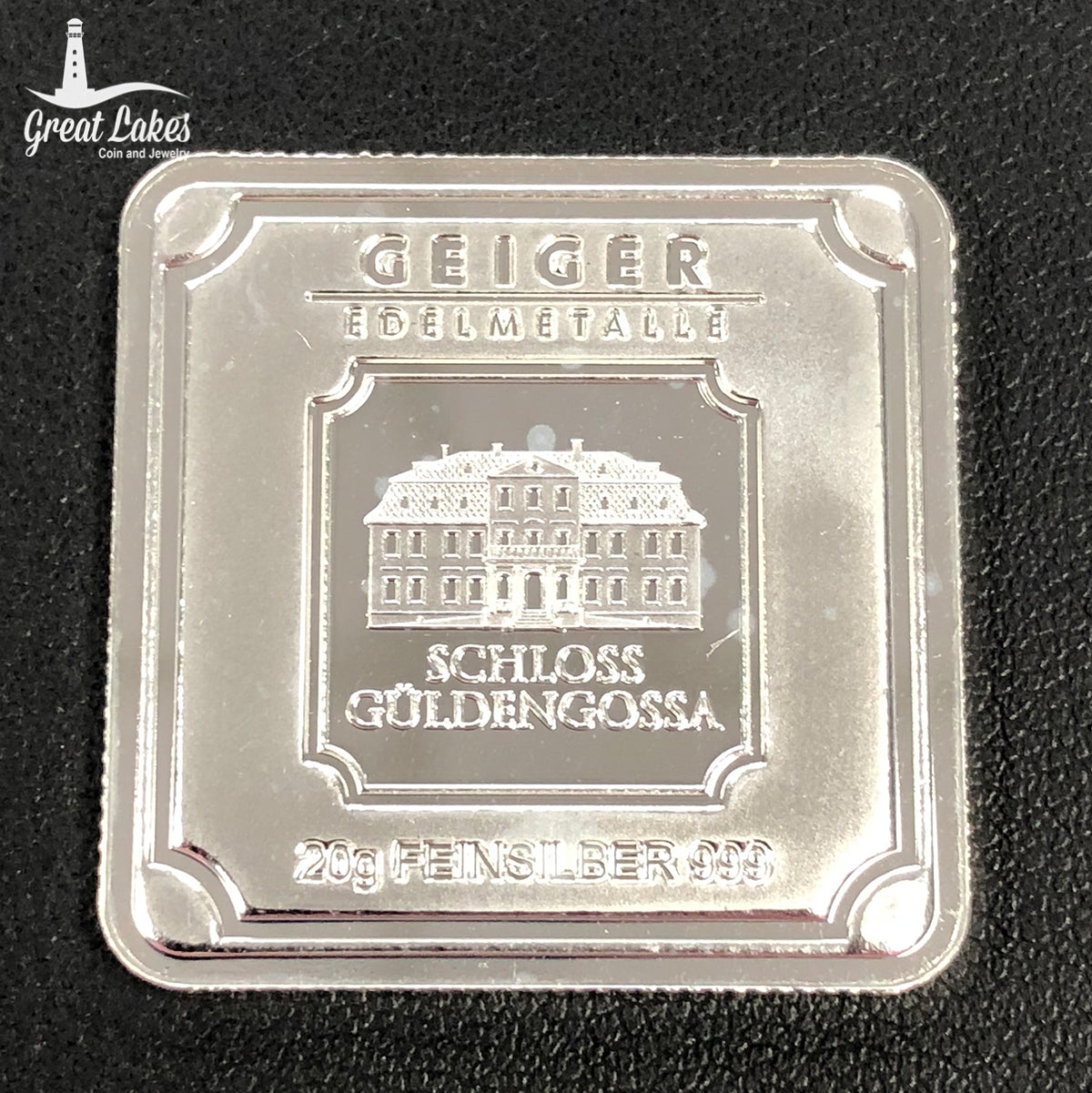 Geiger 20 Gram Silver Square Bar