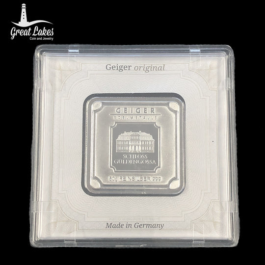 Geiger 50 g Silver Bar