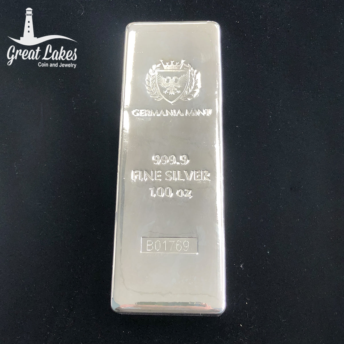 Germania 100 oz Silver Bar (Secondary Market) (Unsealed)