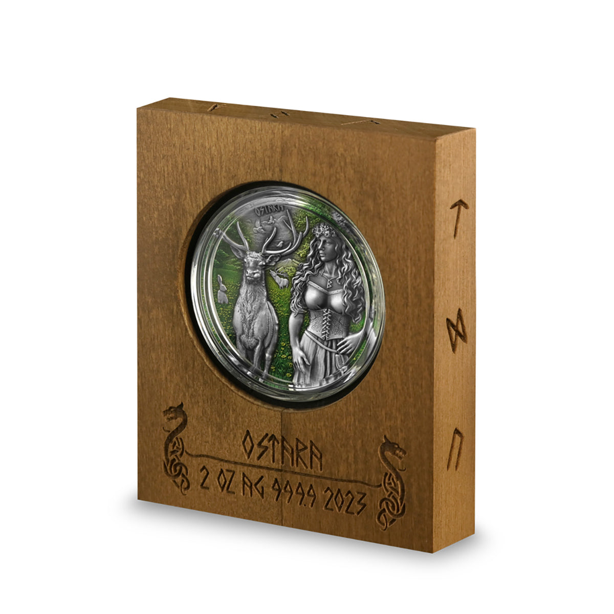 Germania Mint 2023 Valkyries Ostara 2 oz Silver Ultra High Relief (BU)