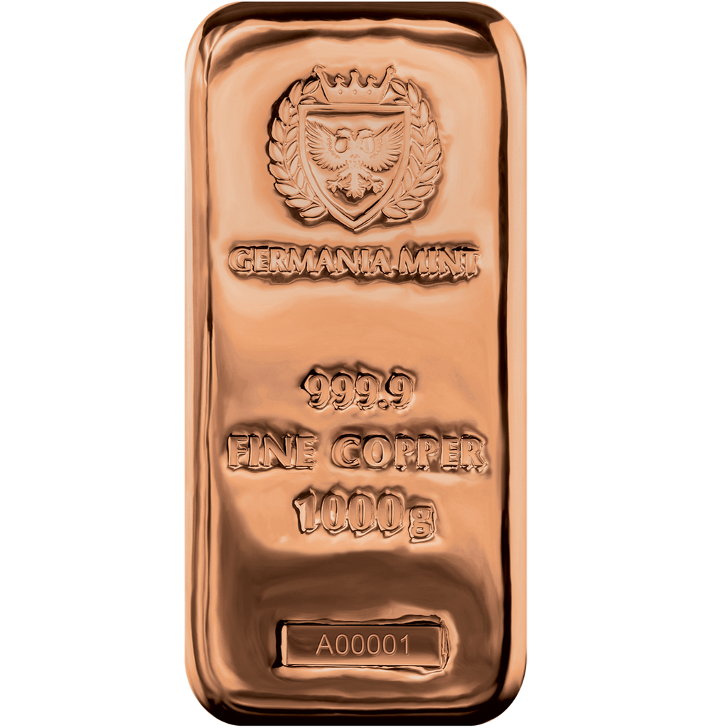 ⭐︎美品　GERMANIA MINT 999.9 純銅バー 1000g GermaniaMint1000gCopperBar1_10