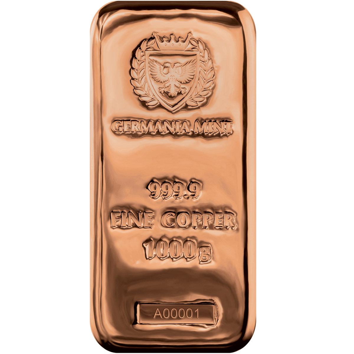 Germania Mint 1000 g Copper Bar