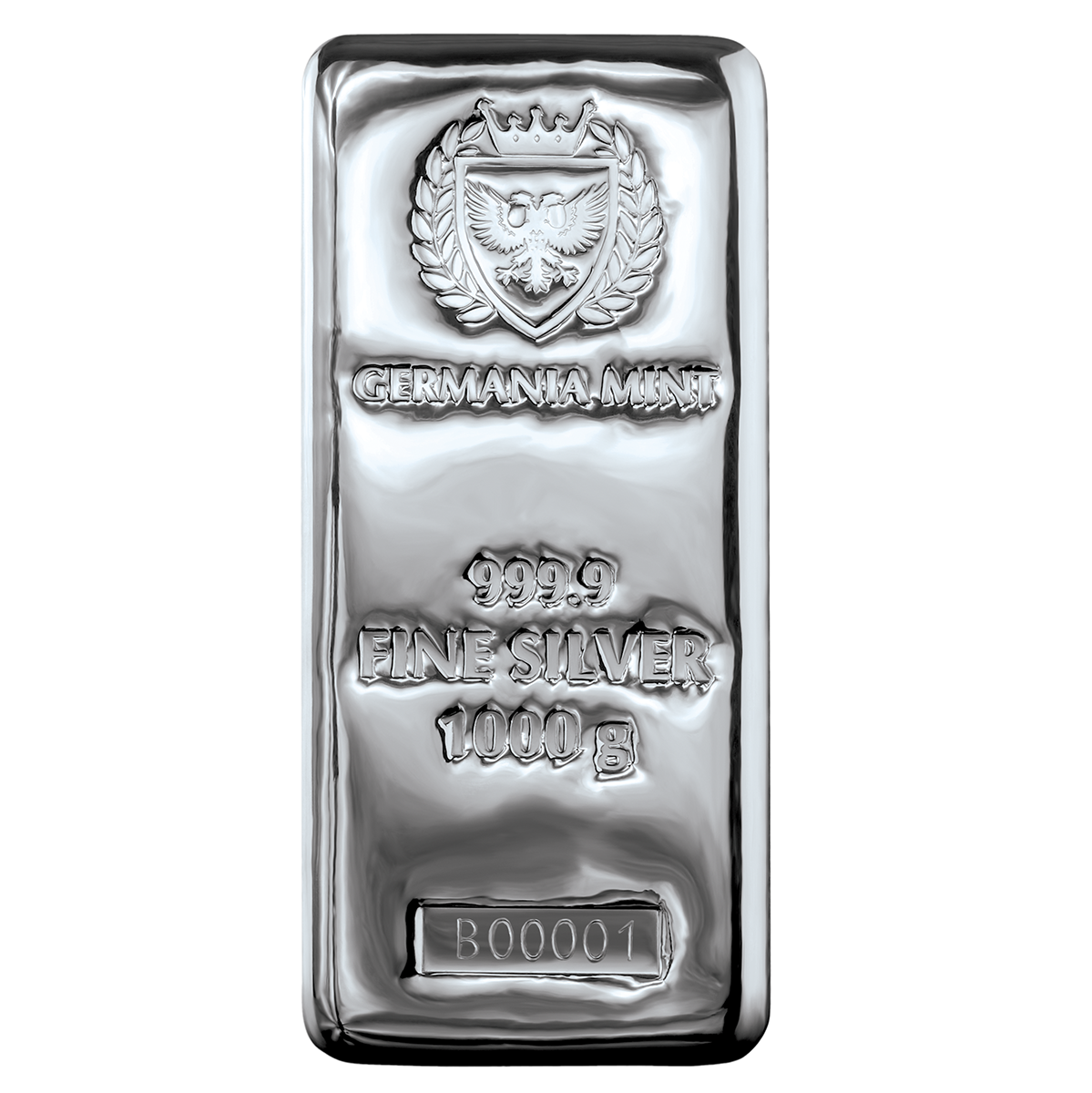 Germania 1000 g Silver Bar (Secondary Market) (No Box)