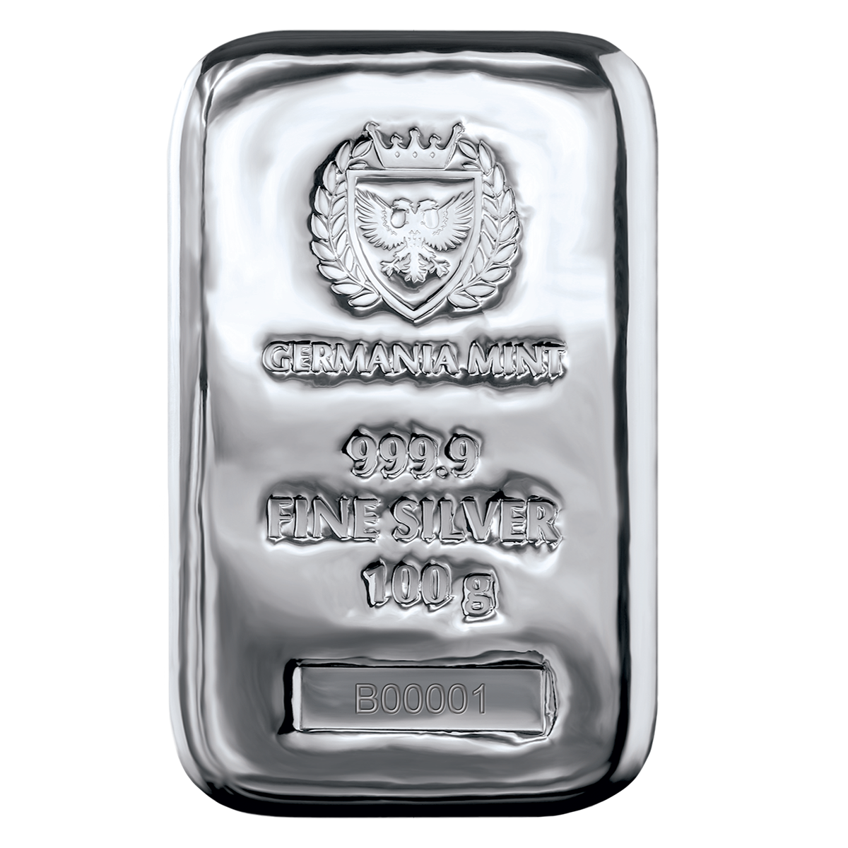 Germania Mint 100 g Silver Bar