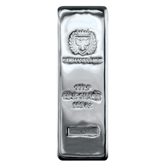 Germania Mint 100 oz Silver Bar