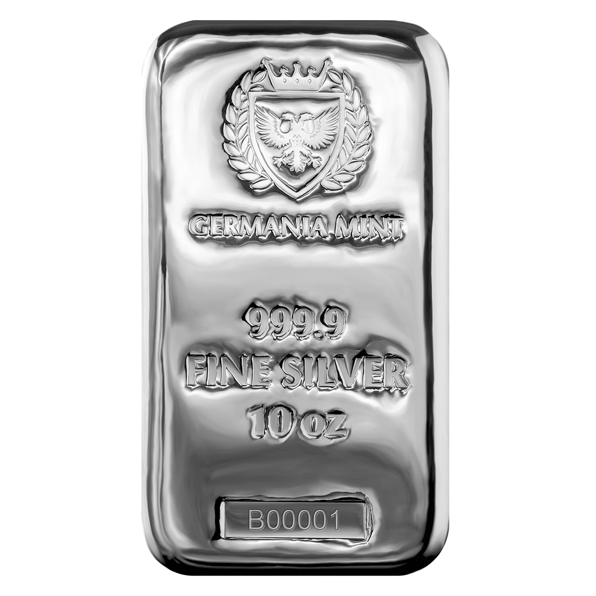 Germania Mint 10 oz Silver Bar (Secondary Market) (No Box)