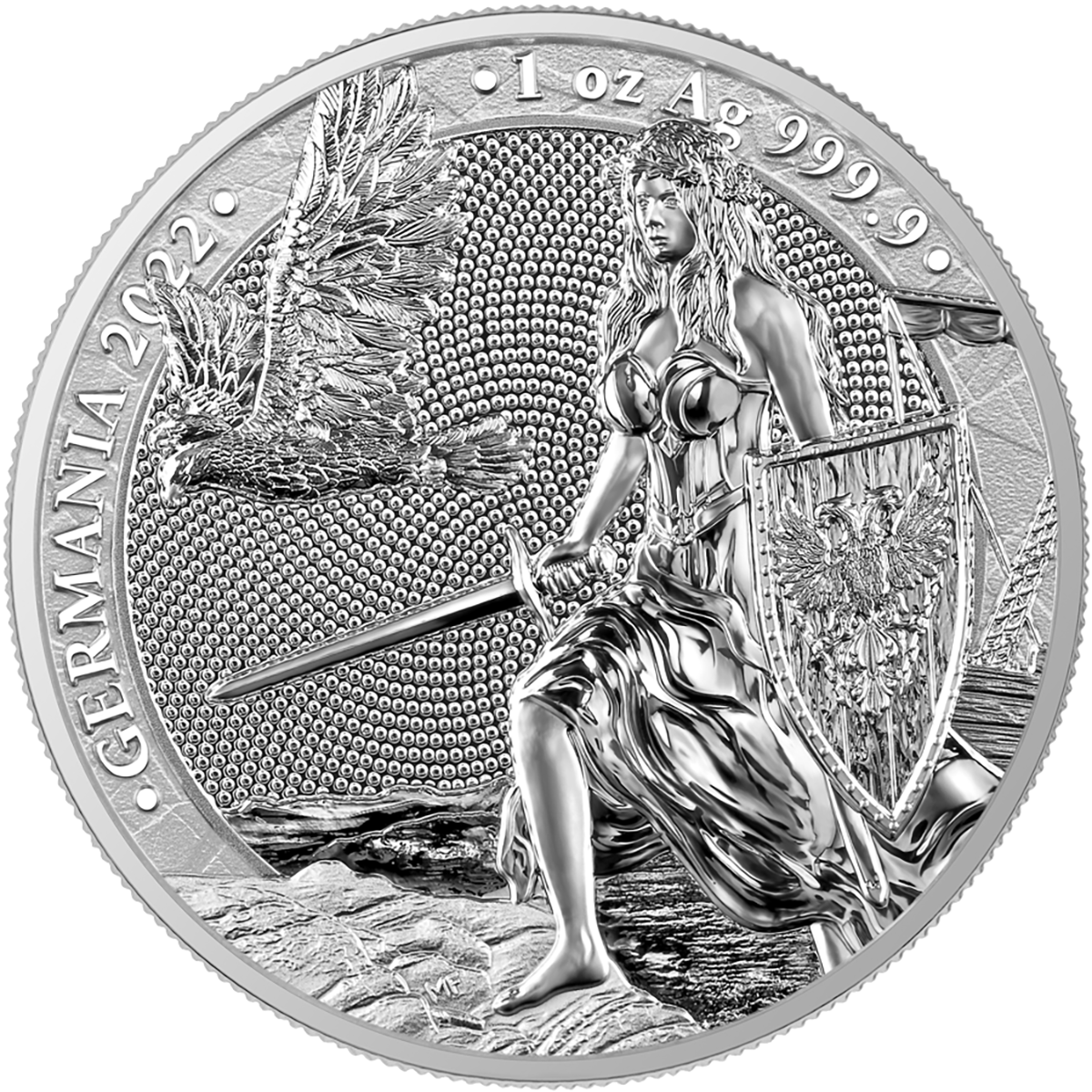2022 1 oz Silver Germania (BU)