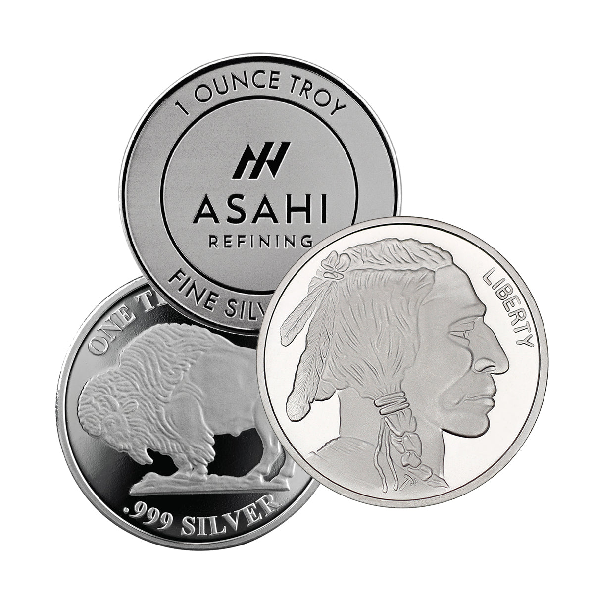 1 oz Silver Rounds Matte / BU Finish