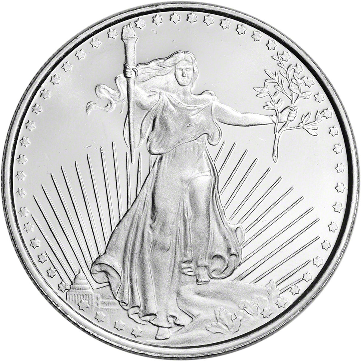 Highland Mint Saint Gaudens 1 oz Silver Round