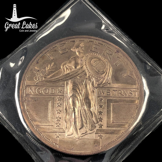 Intaglio Mint 2 oz Silver Standing Liberty Quarter