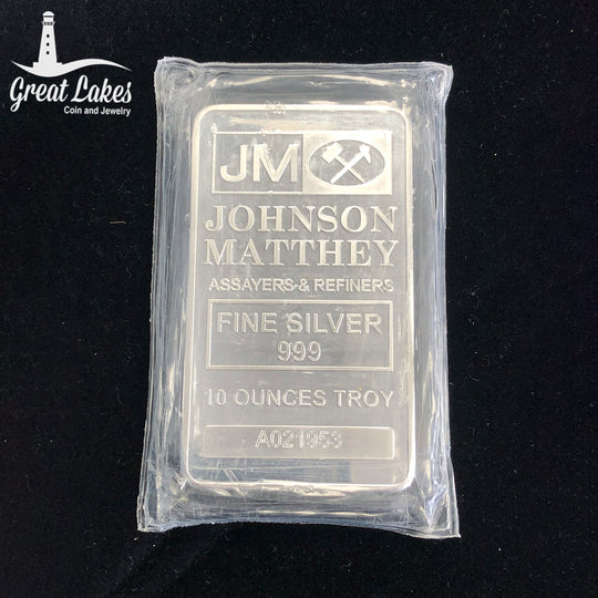 Johnson Matthey 10 oz Silver Bar