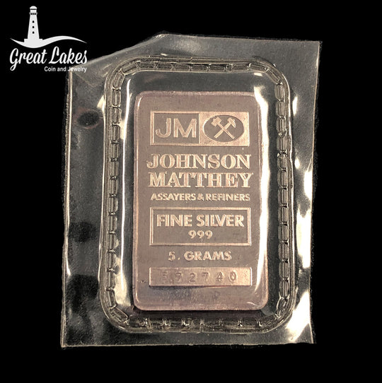 Johnson Matthey 5 g Silver Bar