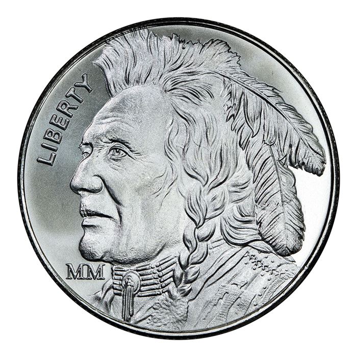 Mason Mint 1 oz Silver Buffalo Round (BU) (Series 2)