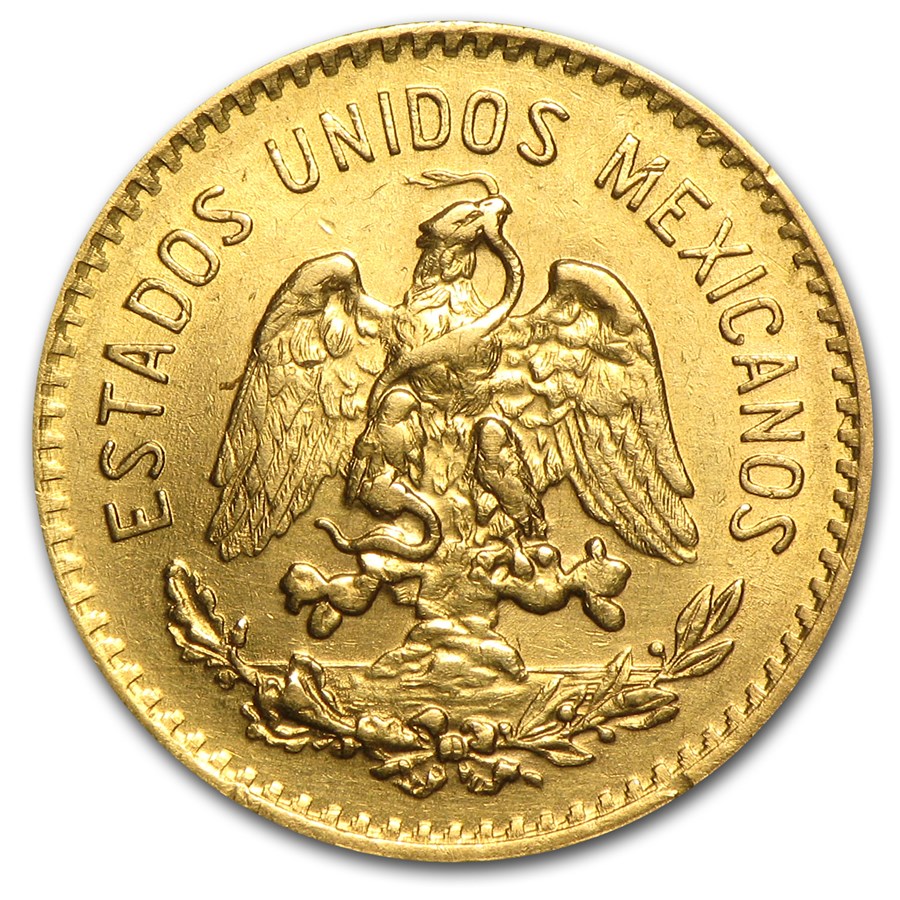 Mexican 5 Pesos Gold Coin (BU) (Random Year)