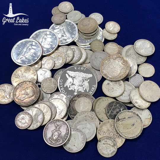 Mixed Foreign Silver (13.6553 Troy Oz ASW)