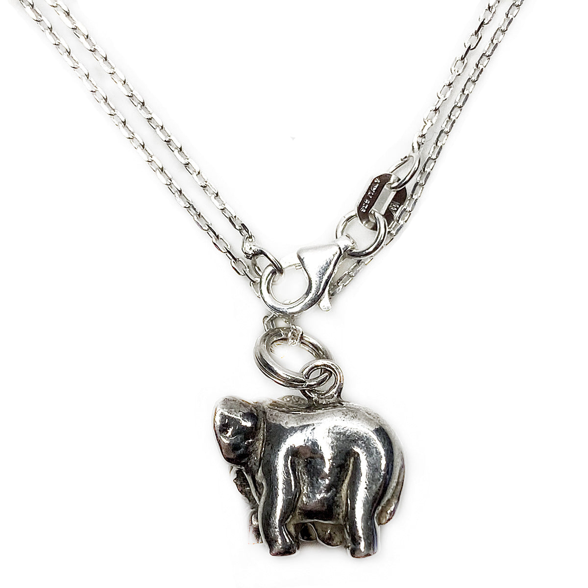 Silver Elephant Necklace