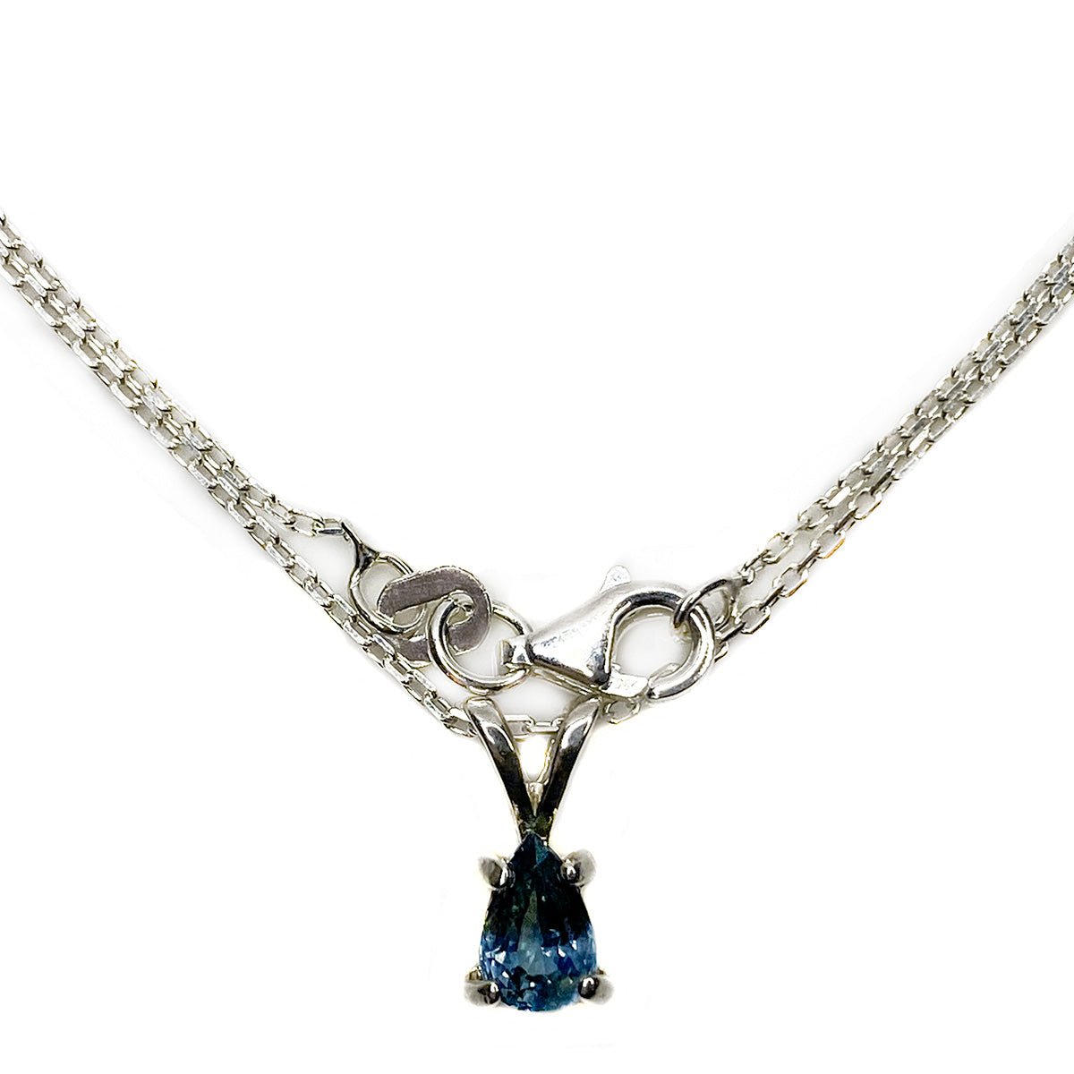 Silver &amp; Blue Topaz Necklace