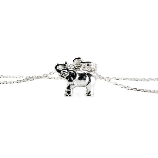 Silver Elephant Necklace
