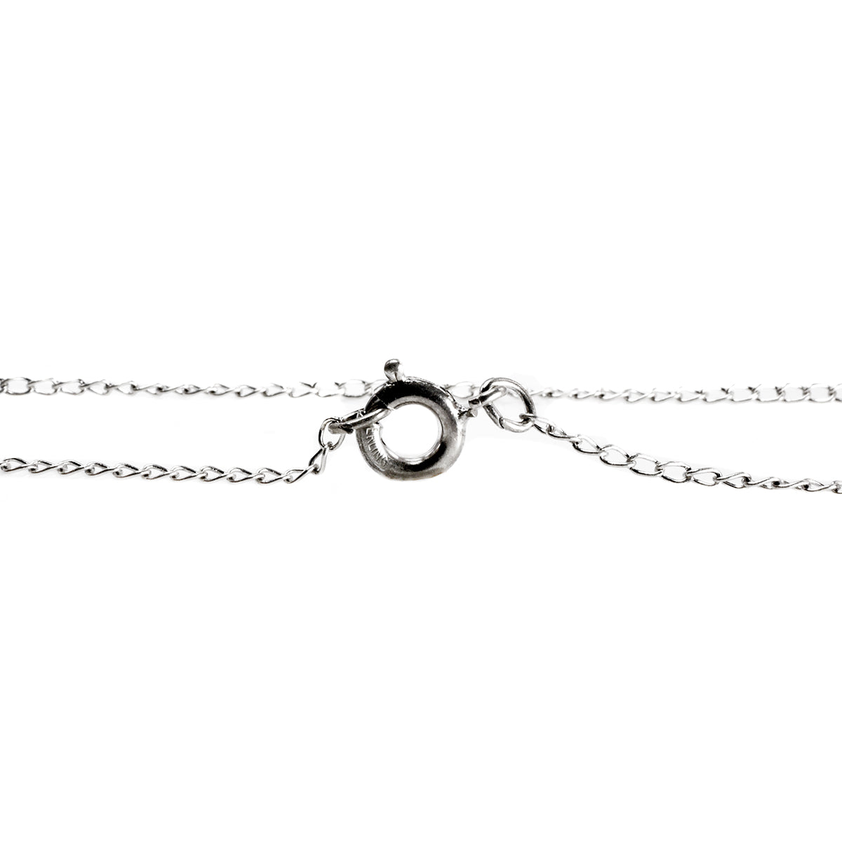 Silver &amp; Cubic Zirconia Wishbone Necklace