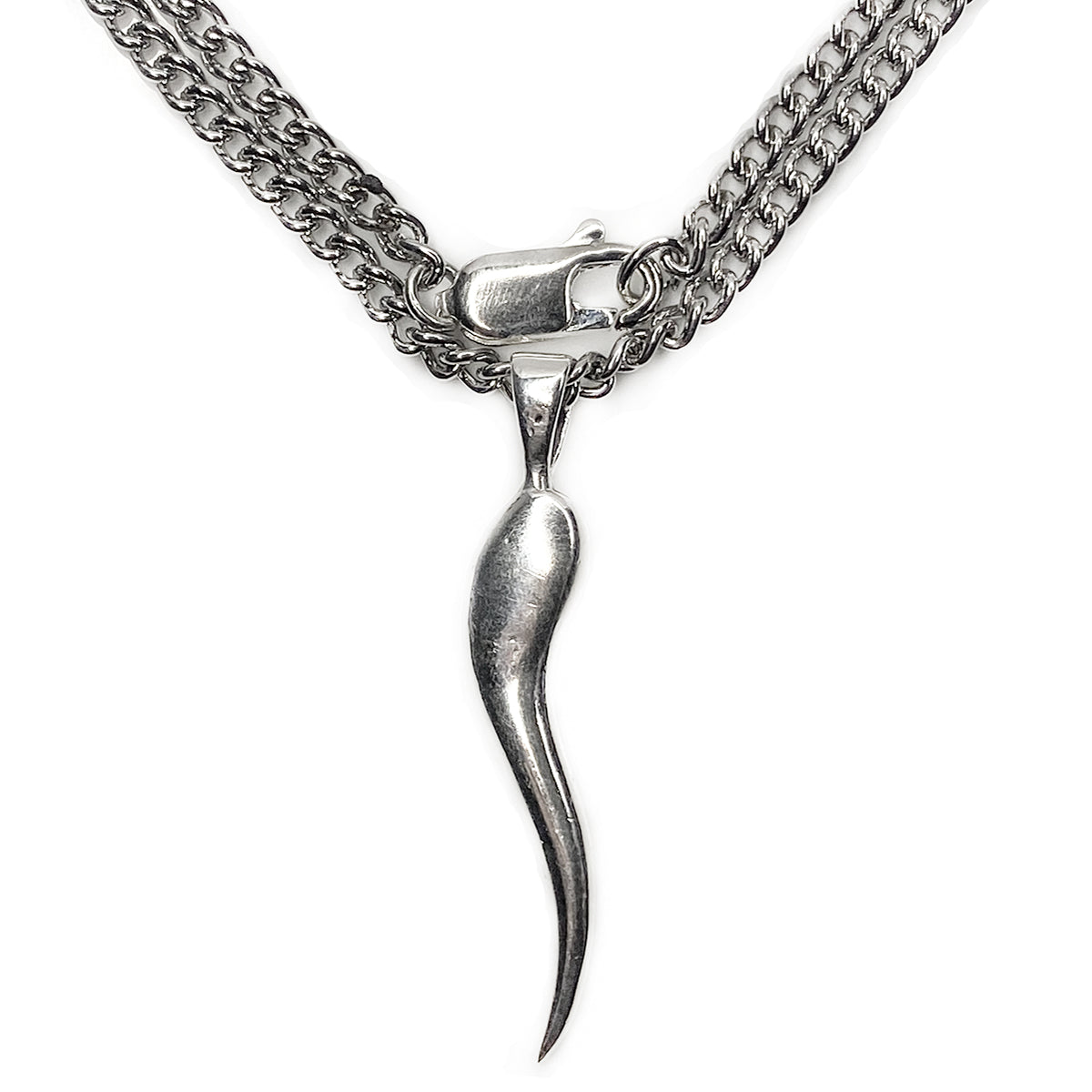Silver Cornicello Necklace