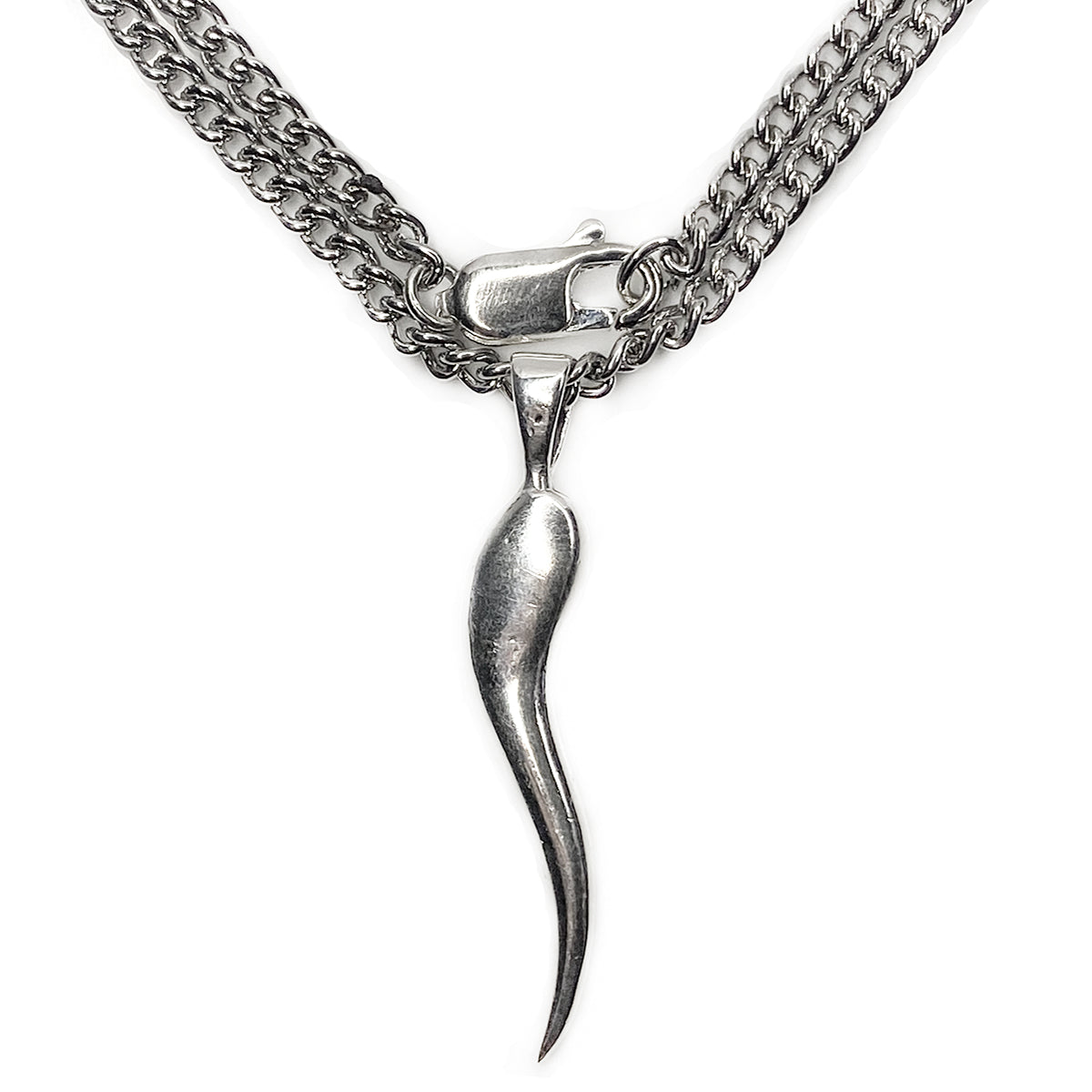 Silver Cornicello Necklace Great Lakes Coin