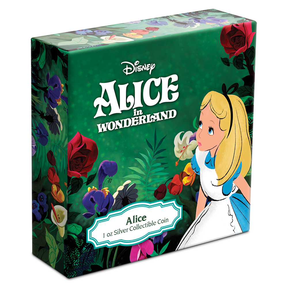 Niue Mint 2021 Disney Alice in Wonderland Alice 1 oz Silver Coin