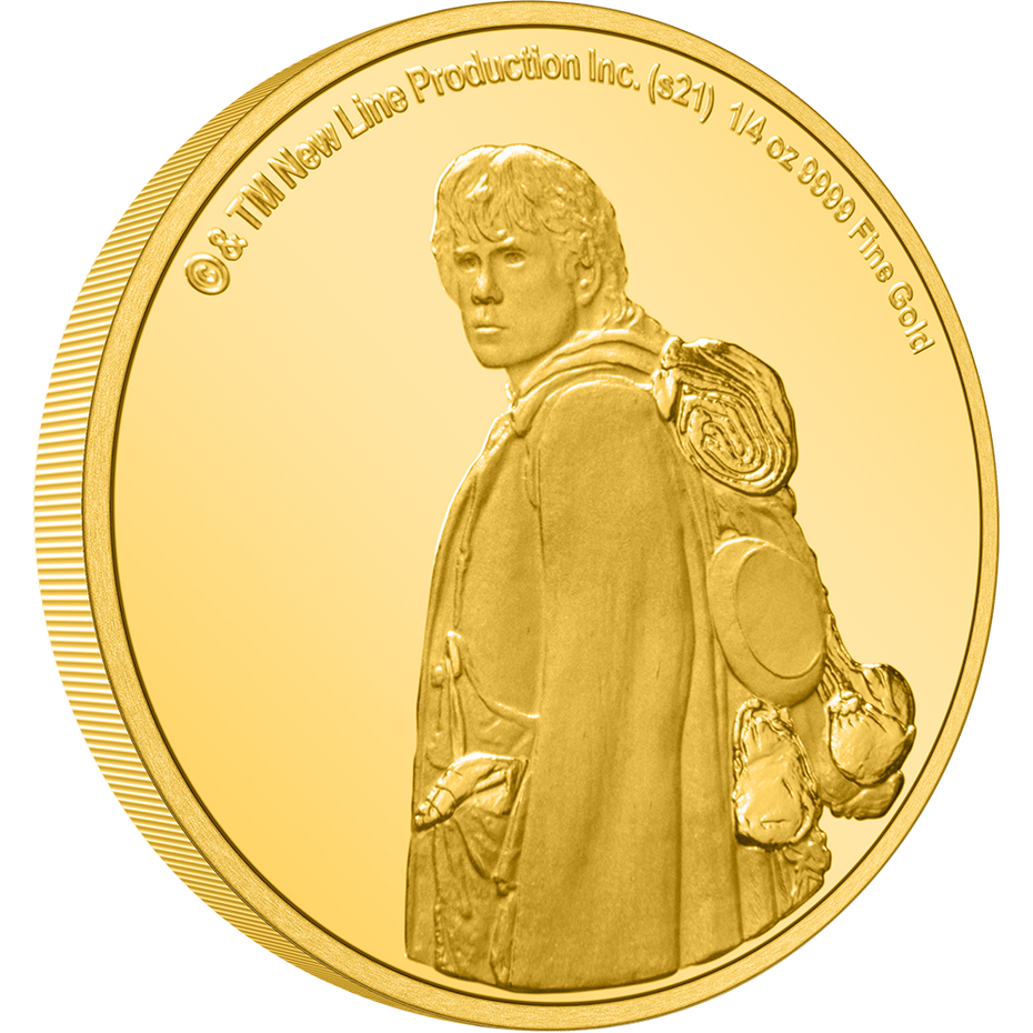 Niue Mint 2021 Lord of the Rings Samwise Gamgee 1/4 oz Gold Coin