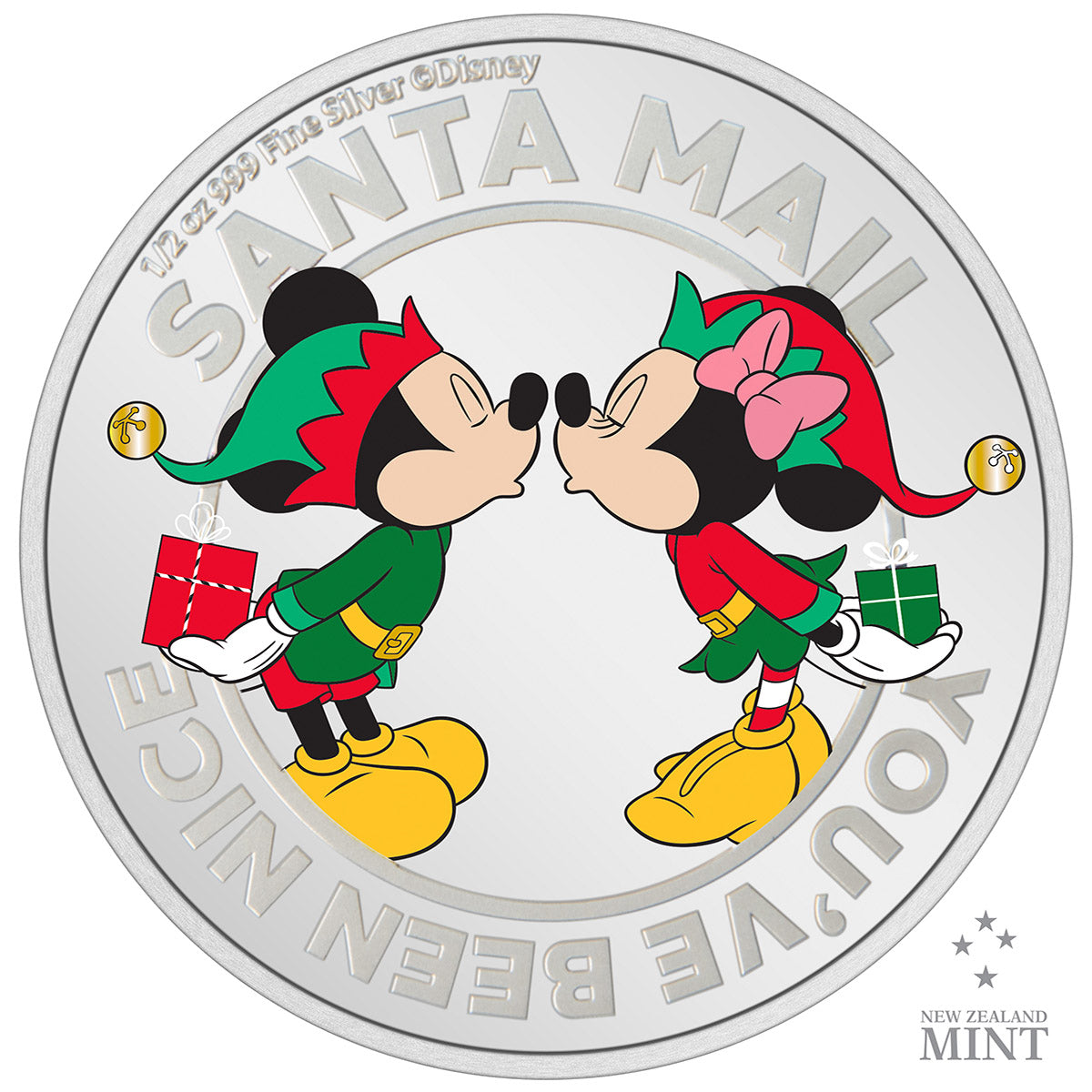 Niue Mint 2022 Disney Season’s Greetings 2022 1/2 oz Silver Coin