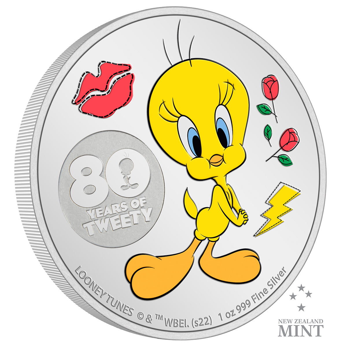 Niue Mint 2022 Tweety 80th Anniversary 1 oz Silver Coin