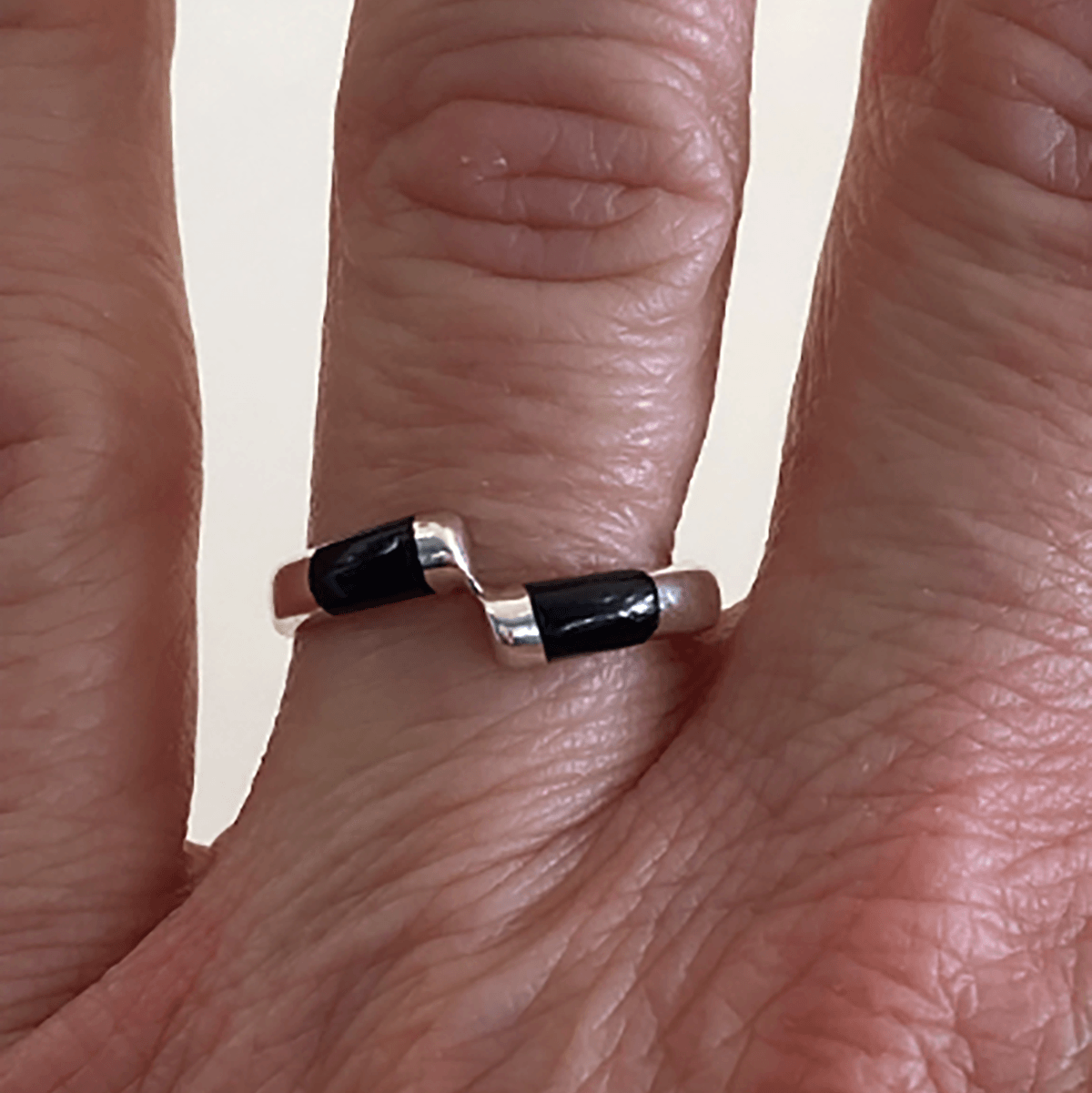 Great Lakes Boutique Silver &amp; Black Onyx Ring