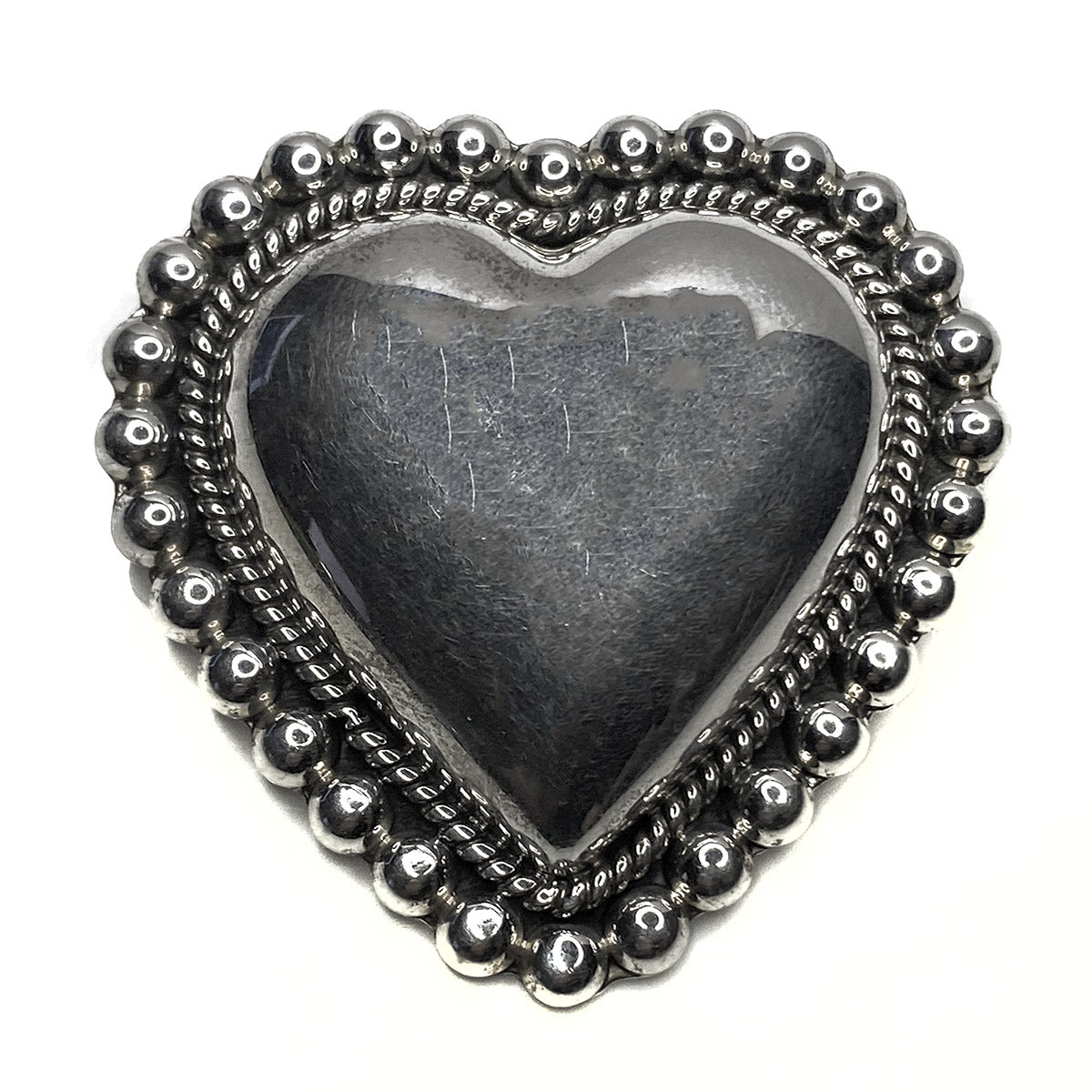 Silver Heart Pendant or Pin