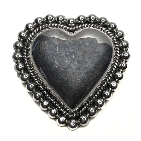 Silver Heart Pendant or Pin