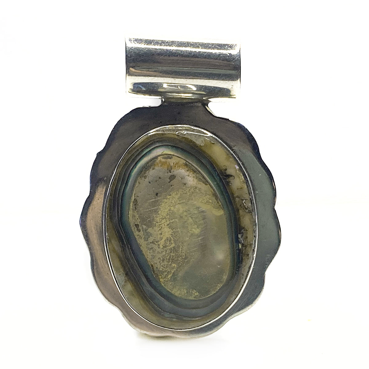 Silver &amp; Abalone Pendant