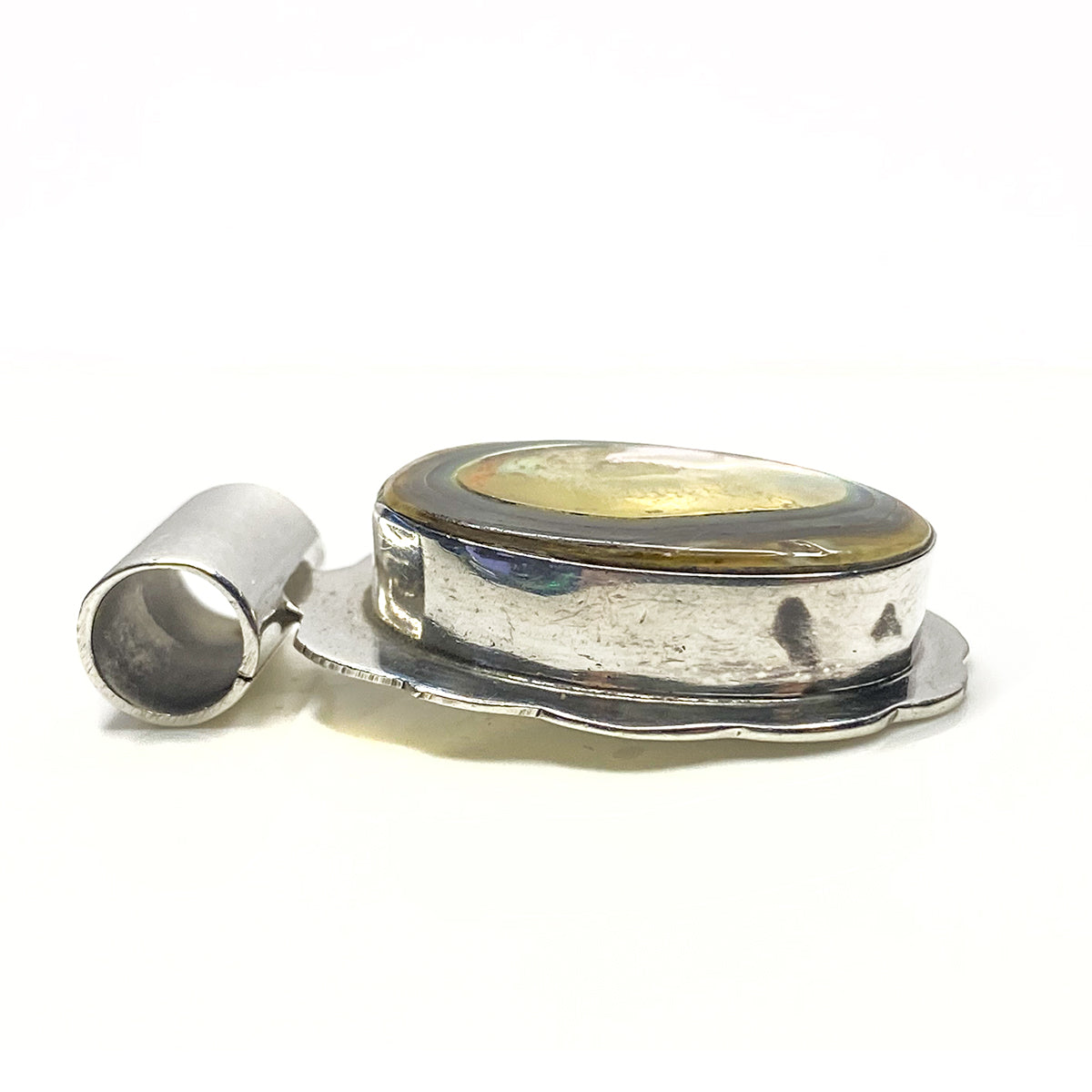 Silver &amp; Abalone Pendant