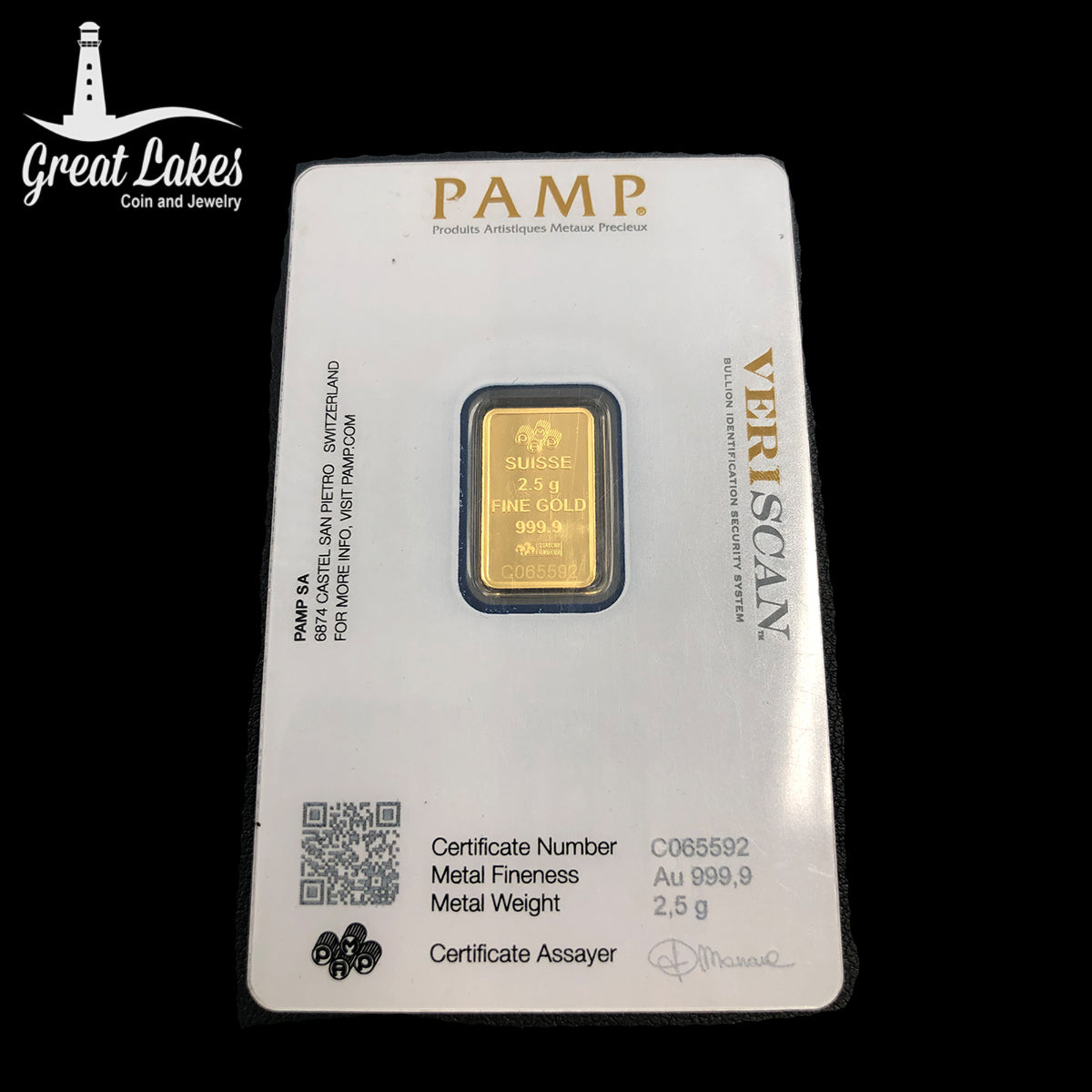 Pamp Suisse 2.5 g Gold Bar (Secondary Market)