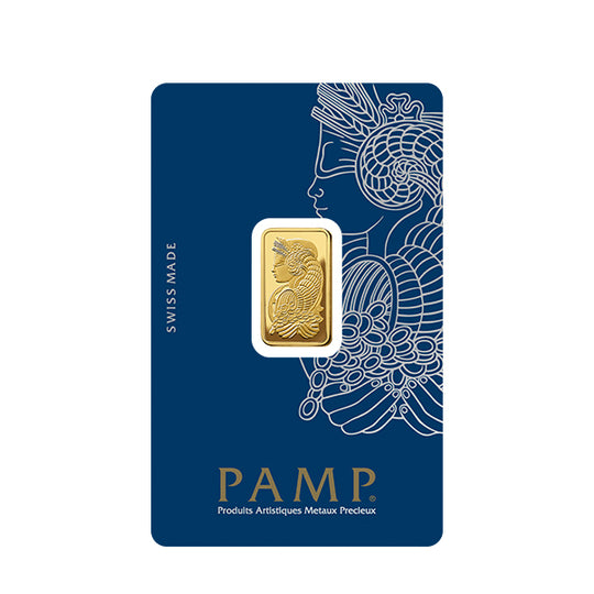 5 g Gold Bar - PAMP Suisse Lady Fortuna Veriscan (New in Assay)