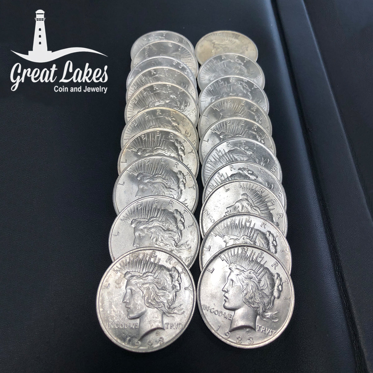 Roll of Peace Silver Dollars (AU / BU)