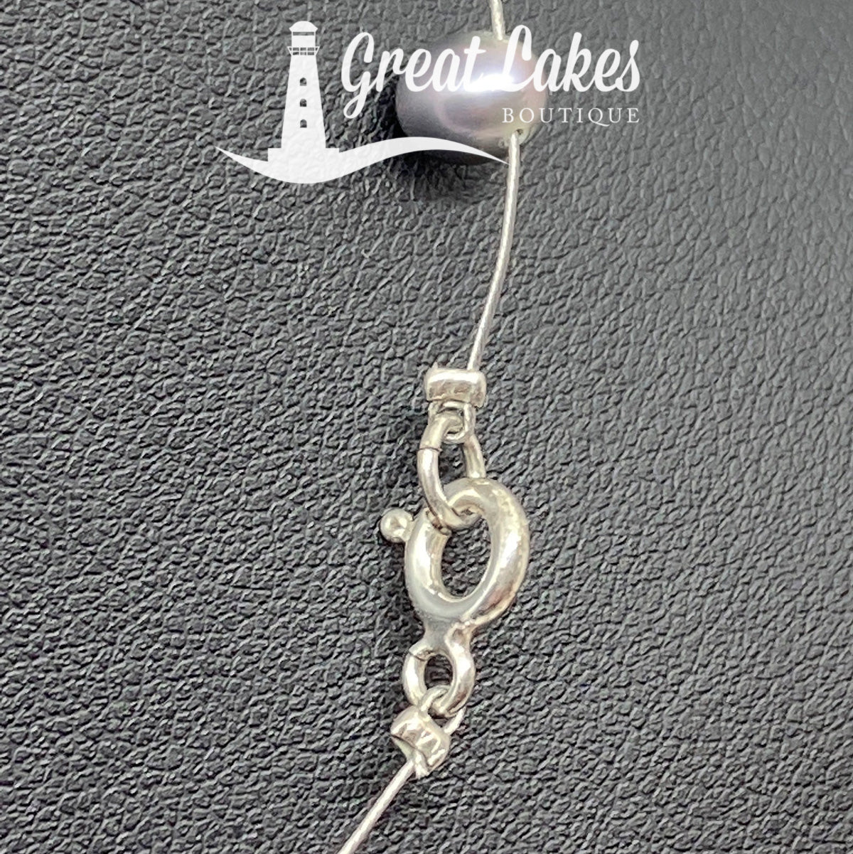 Great Lakes Boutique Sterling Silver Pearl Station Necklace