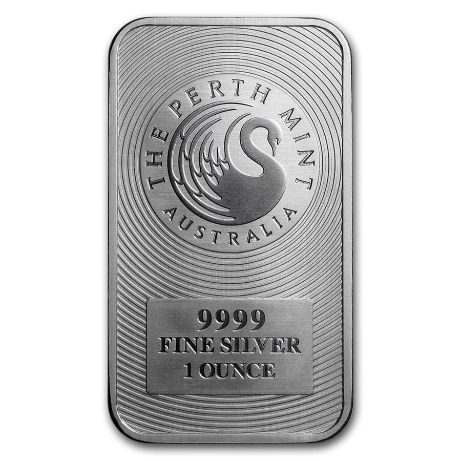 Perth Mint 1 oz Silver Bar (Unsealed)