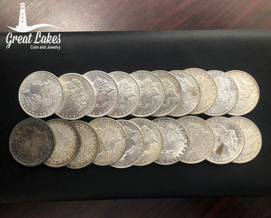 Lot of 20 Pre 21 Morgan Silver Dollars (AU)