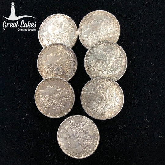 Lot of 7 Morgan Silver Dollar Culls (Pre 21 & 21)
