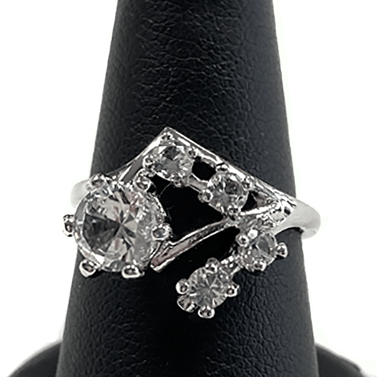 Great Lakes Boutique Silver and Clear Amethyst Ring