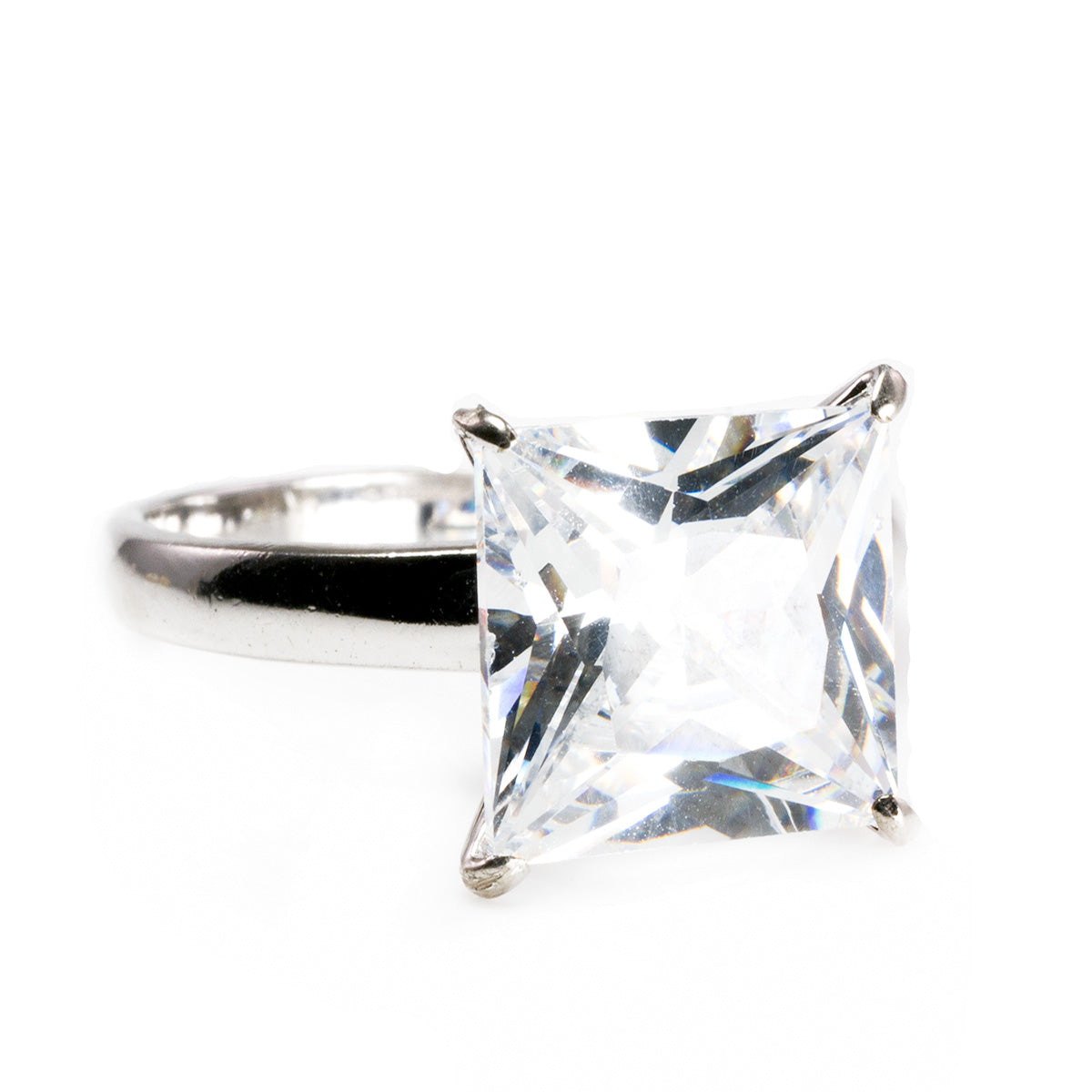Silver and Cubic Zirconia Ring