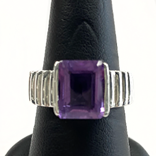 Silver & Amethyst Ring