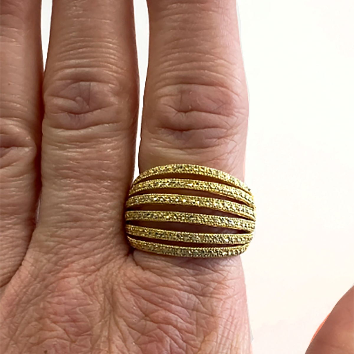 Gold Plated Statement Ring