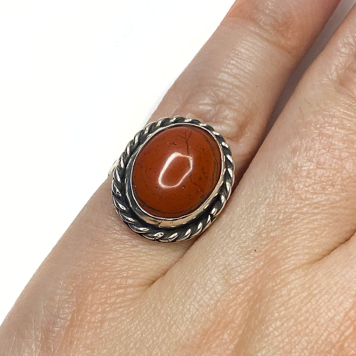 Great Lakes Boutique Silver and Coral Ring