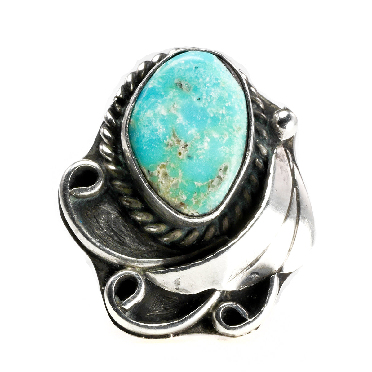 Native American Silver &amp; Turquoise Ring