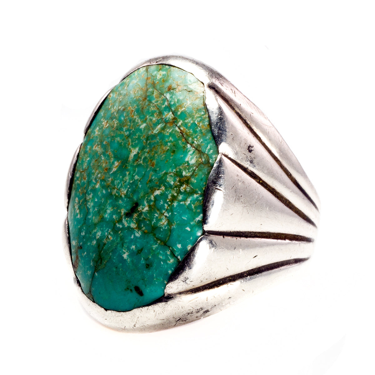 Silver and Turquoise Native American Ring