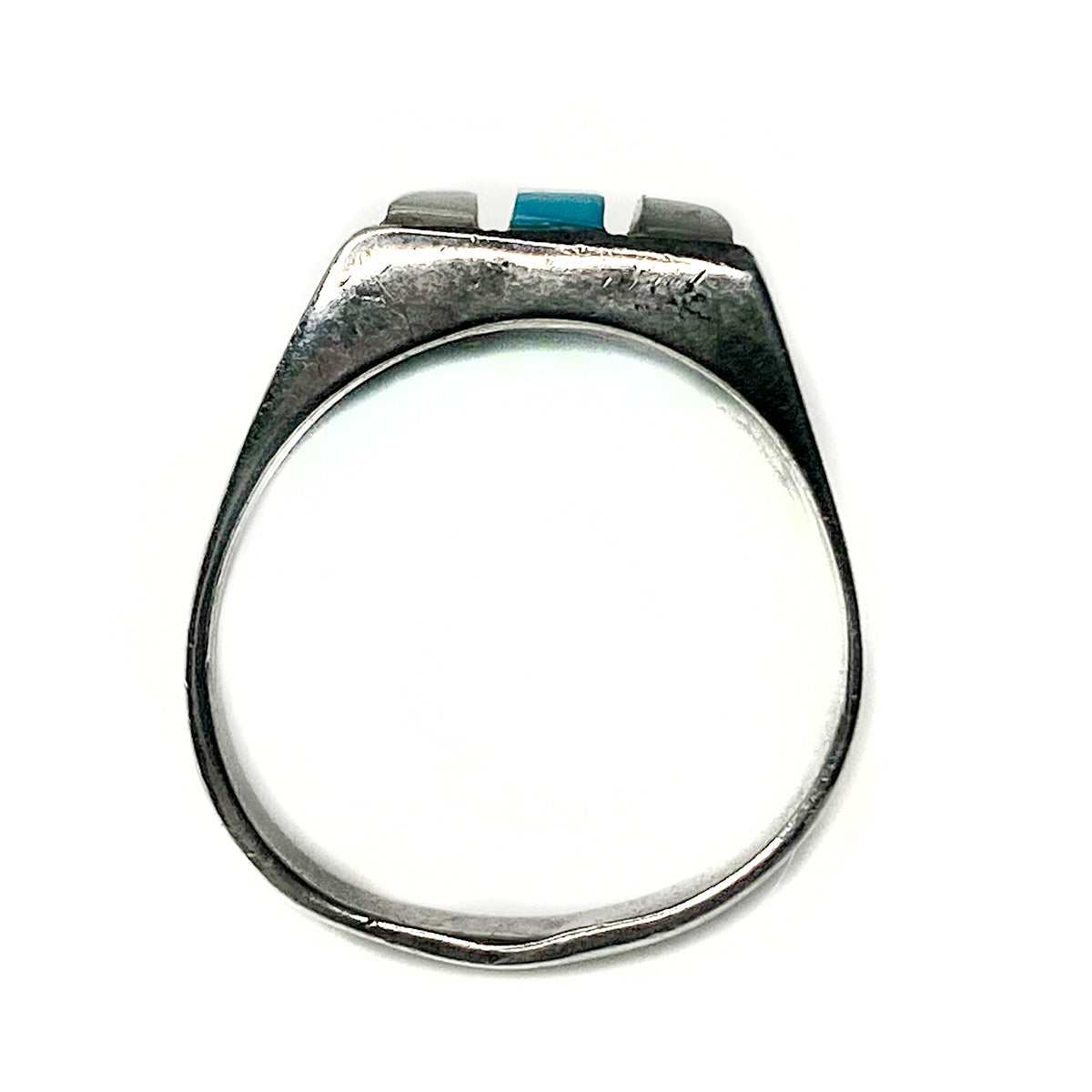 Silver Pearl &amp; Turquoise Native American Ring